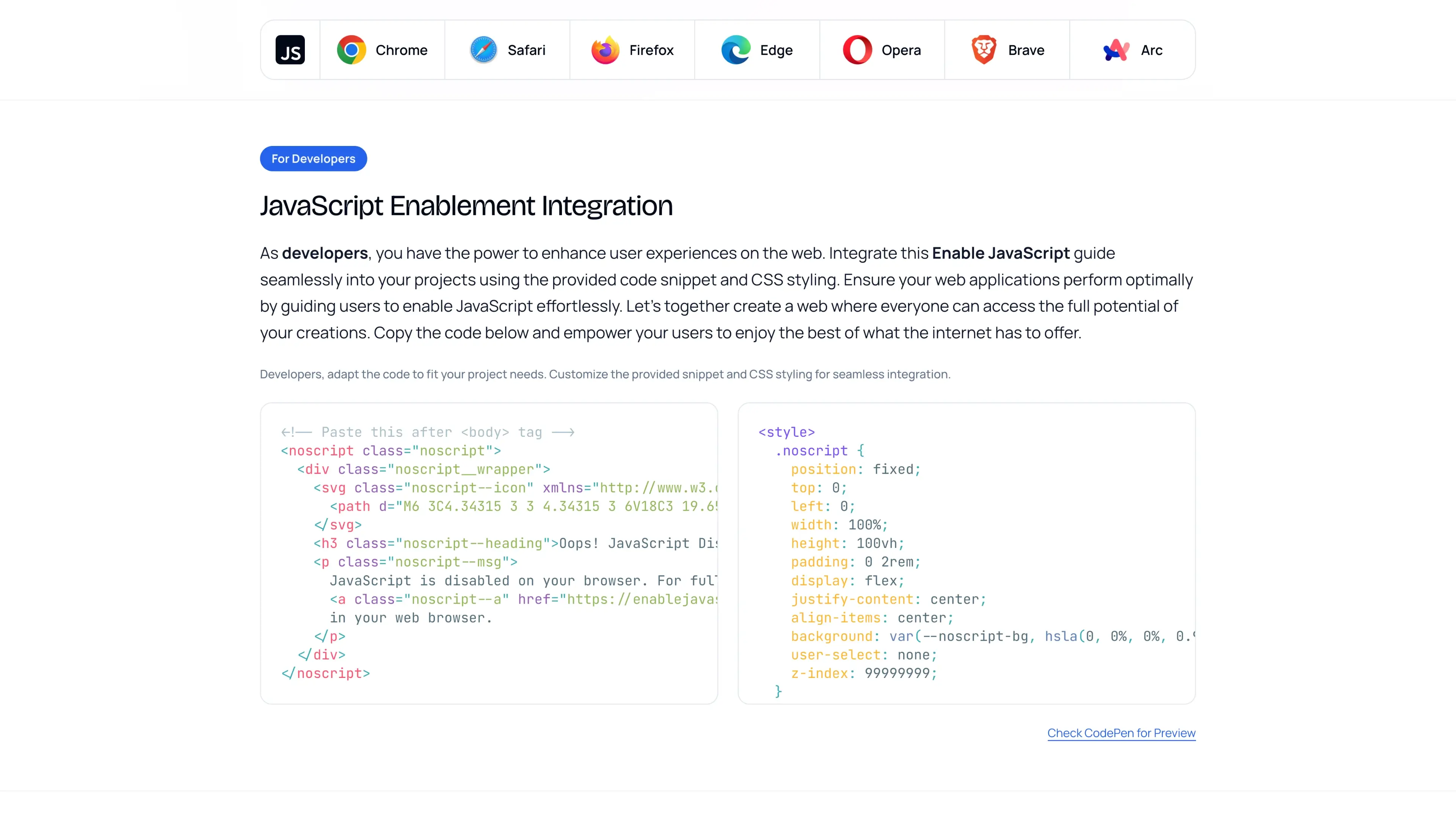 Enable JavaScript