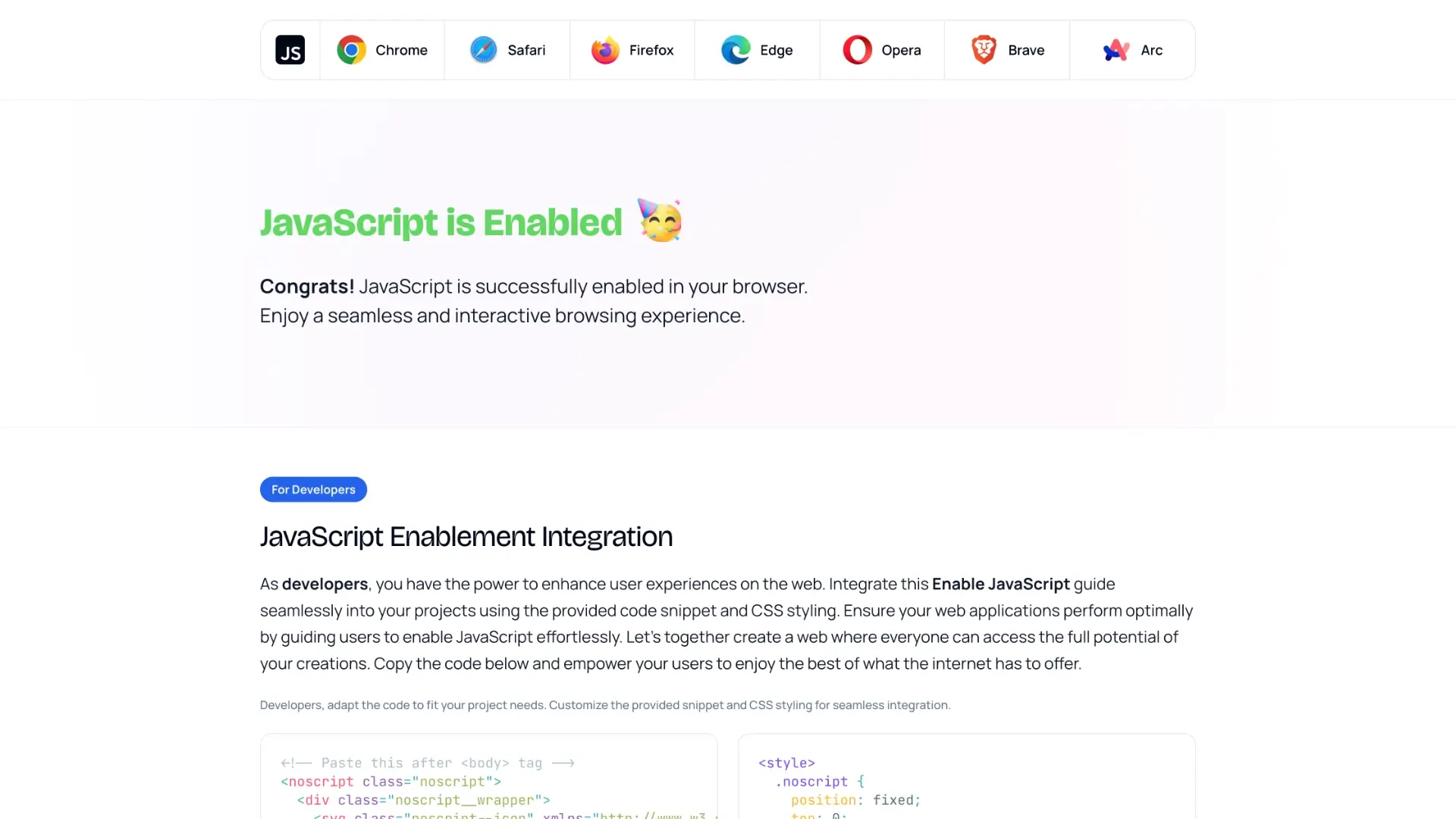 Enable JavaScript