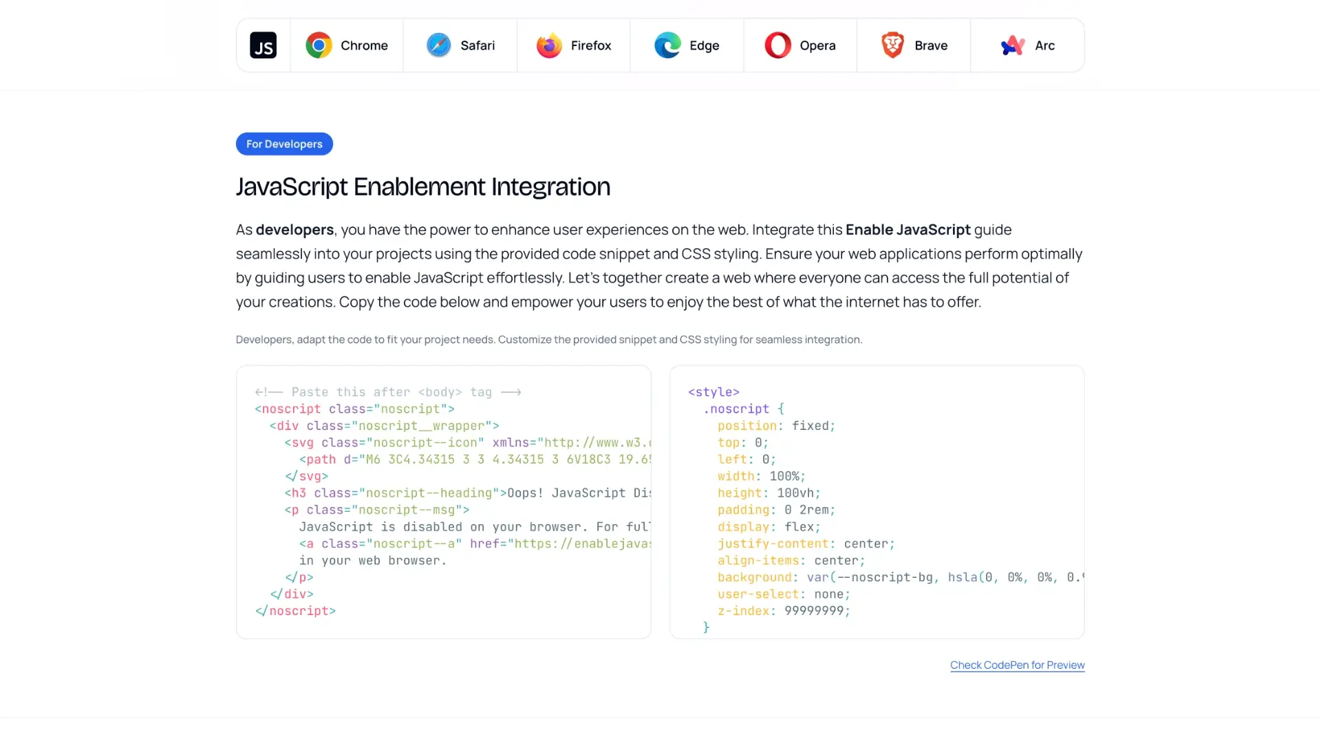 Enable JavaScript